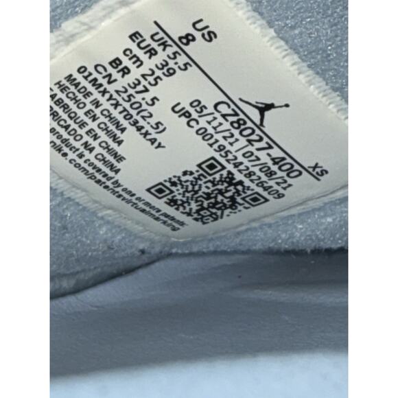 Nike Air Jordan Nola Slides Comfort Baby Blue Comfy Sandal Women's Size 8 CZ8027 - Picture 9 of 9